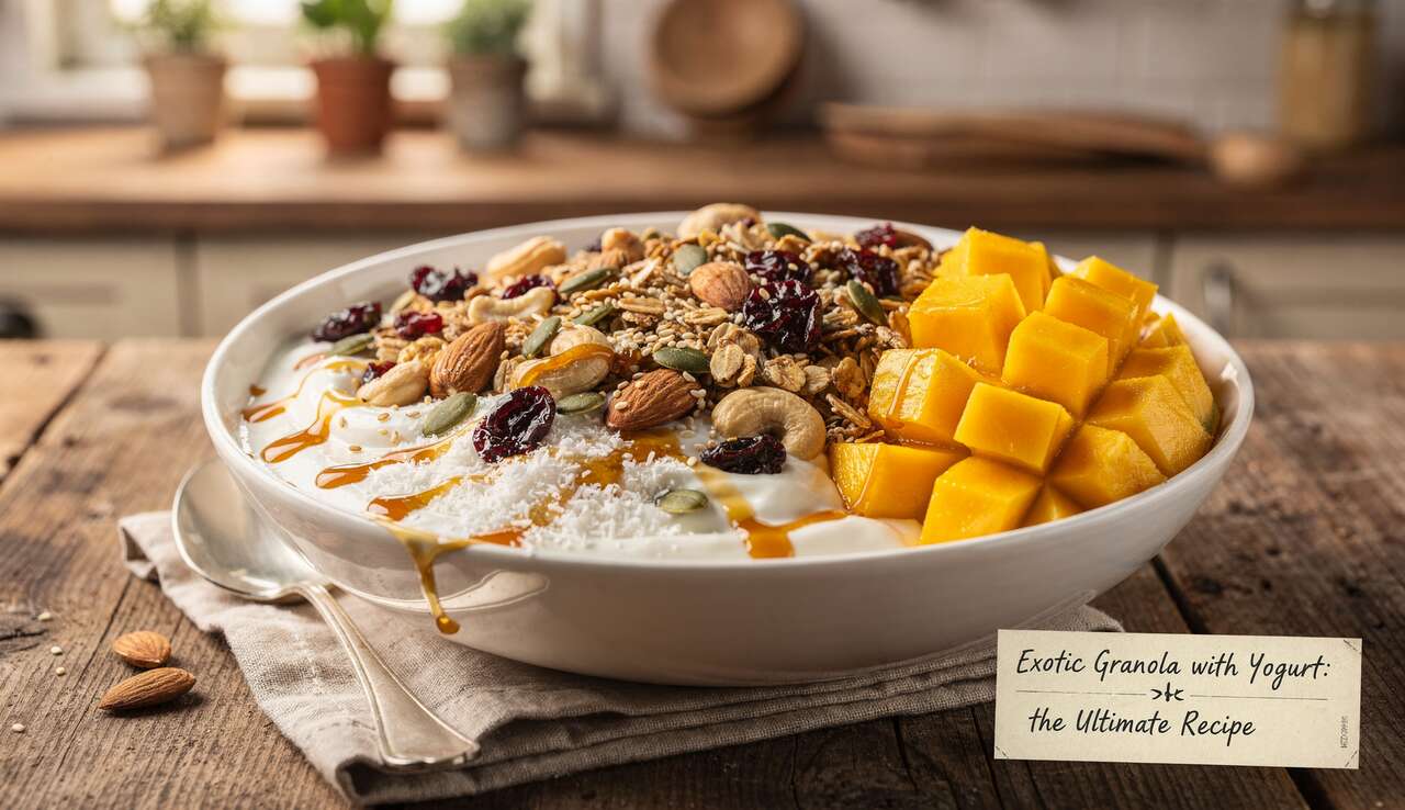 Granola exotique au yaourt : la recette ultime
