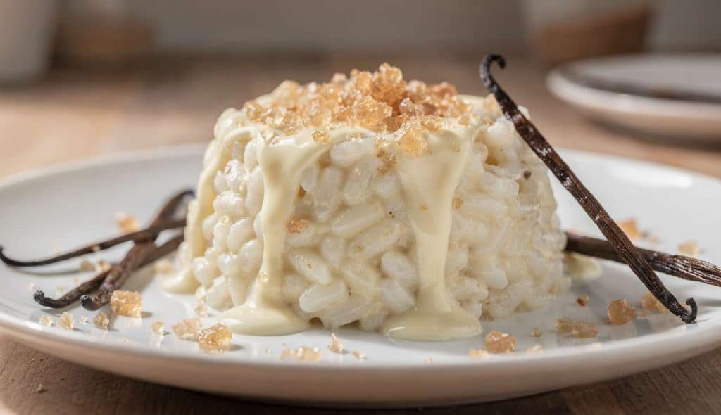 Délice de riz au lait vanillé : recette facile et savoureuse ✨