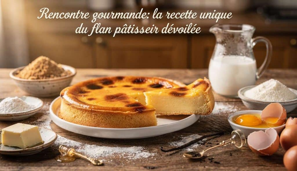Rencontre gourmande : la recette unique du flan pâtissier dévoilée