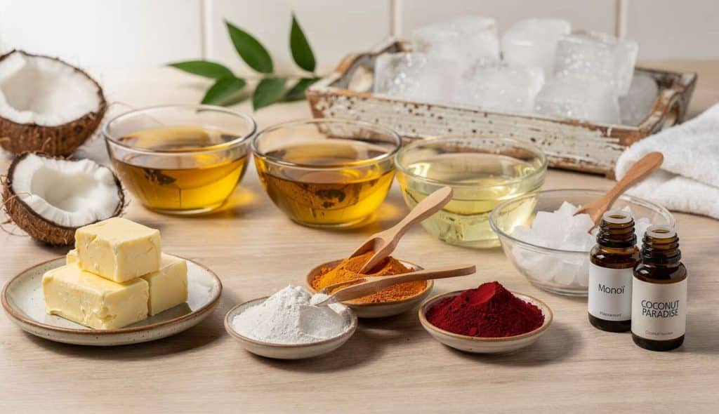 Recette DIY : savon coco-argiles par saponification à froid