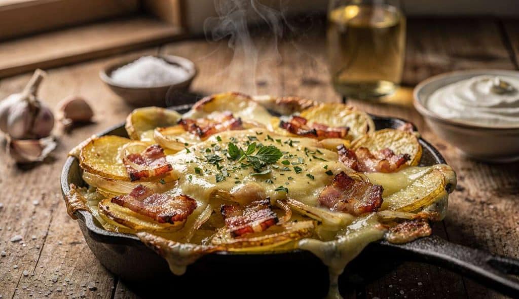 Tartiflette express: gratin crémeux pommes de terre et reblochon
