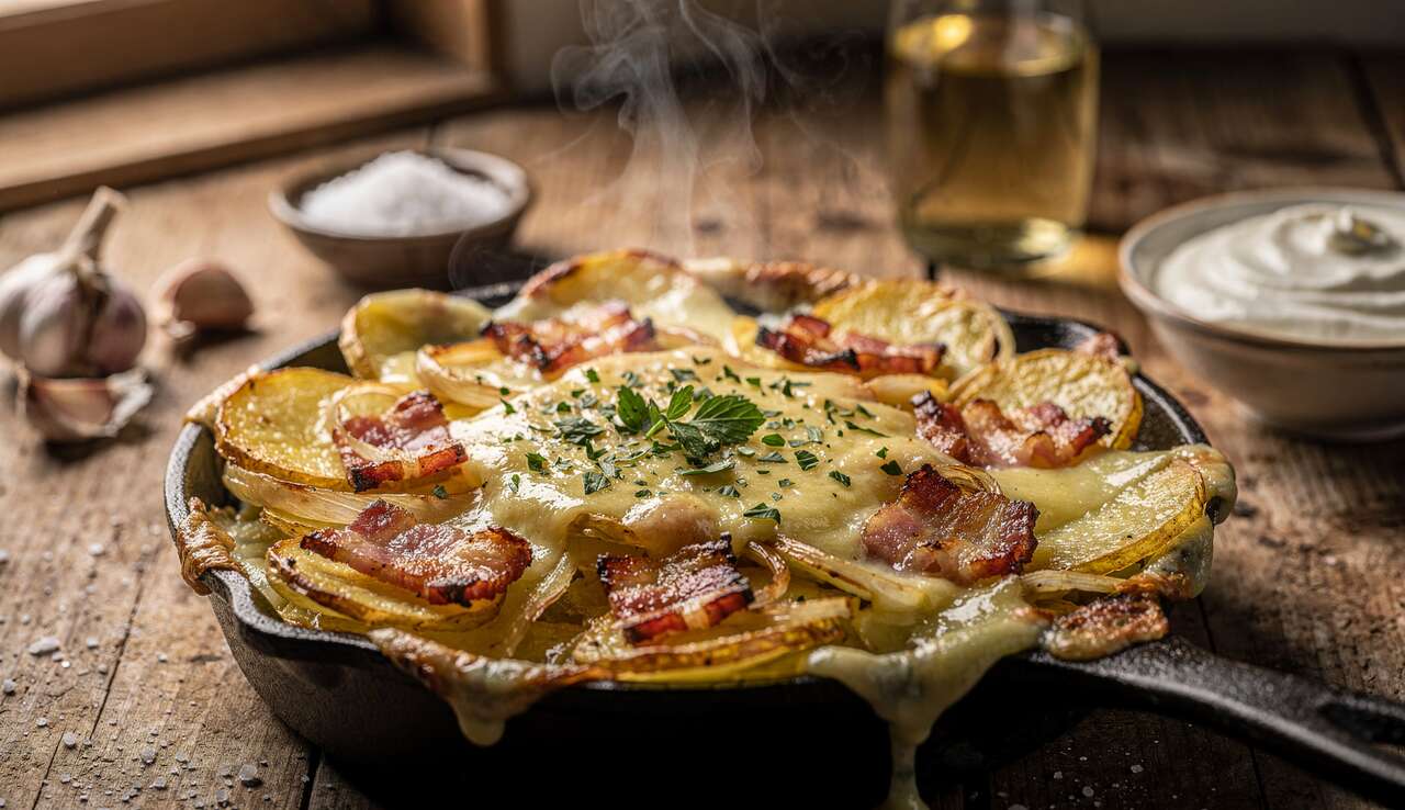 Tartiflette express: gratin crémeux pommes de terre et reblochon