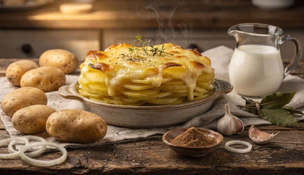 Gratin fondant de pommes de terre à la raclette