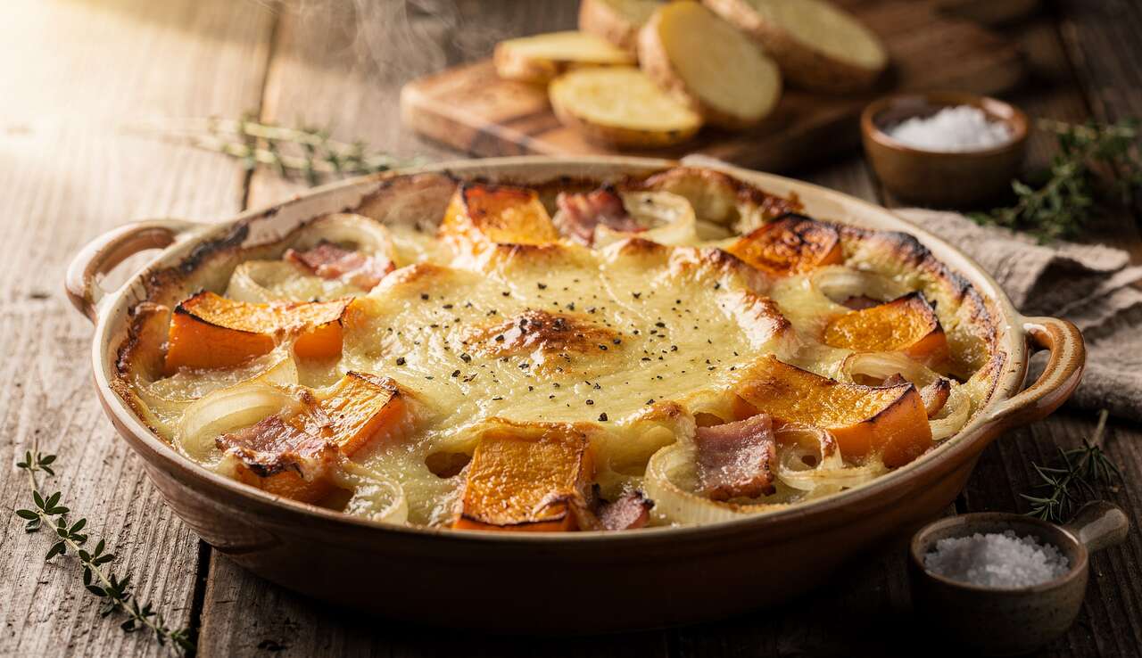Recette incontournable : tartiflette à la courge butternut