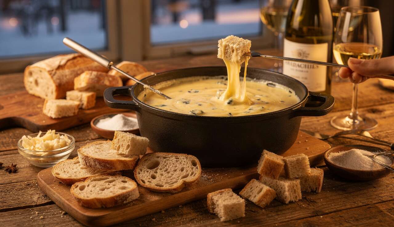 Fondue québécoise : fromages locaux à l'honneur