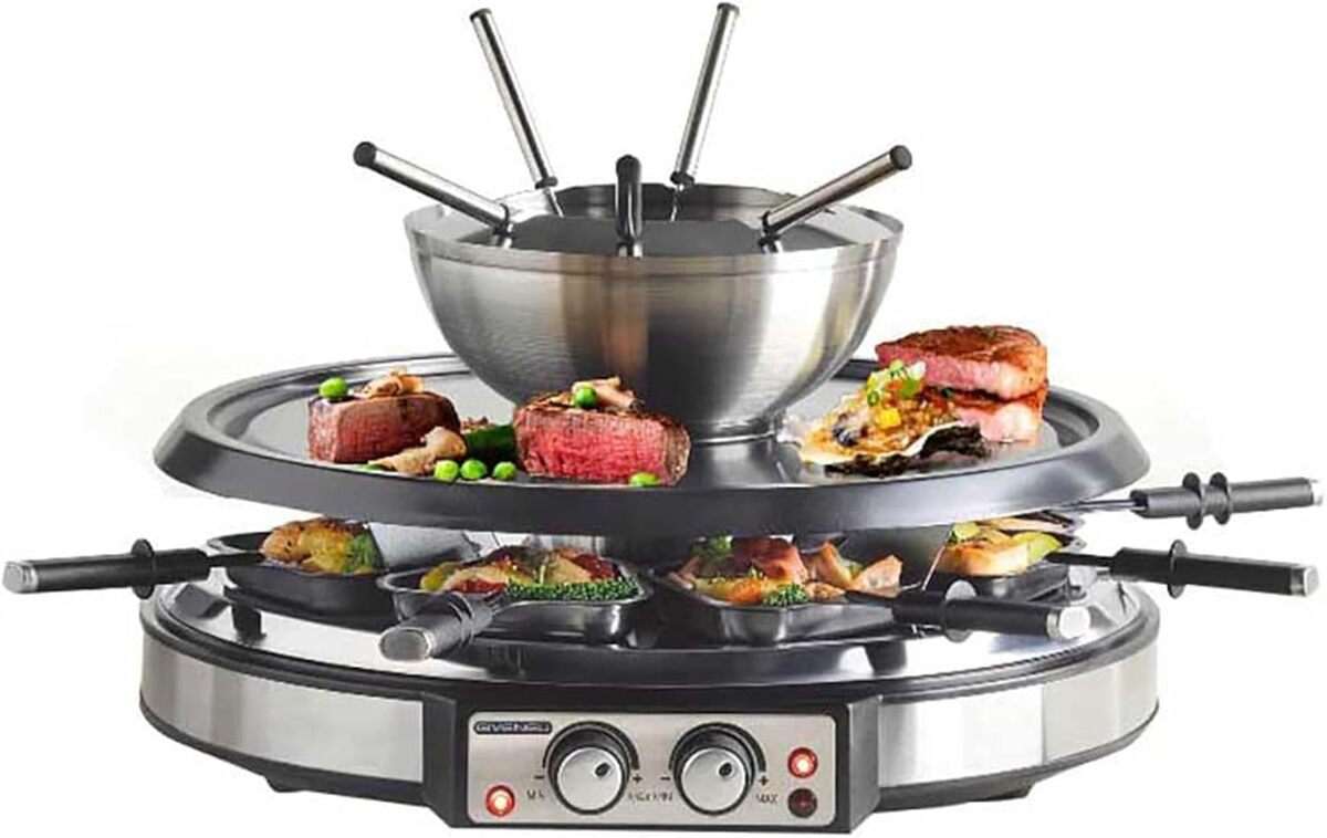 Test : l'appareil à raclette et fondue Giveneu 1900 W pour 8 personnes