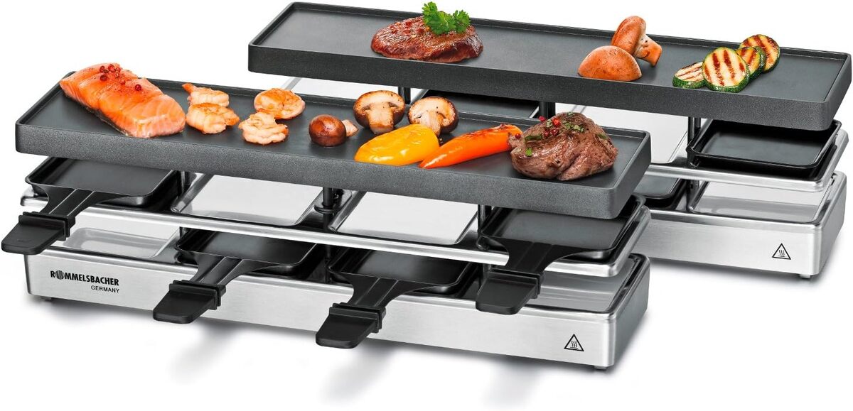 Test : rommelsbacher RC 1600, raclette 8 personnes extensible