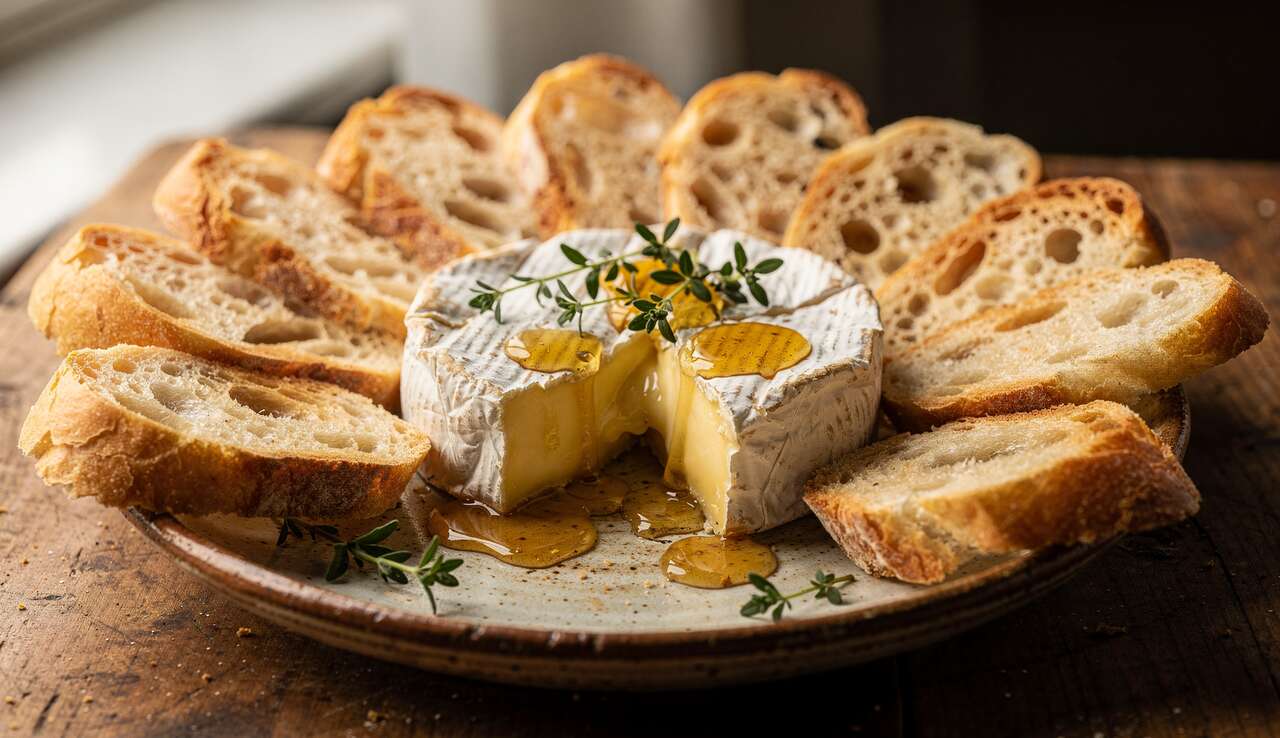 Camembert fondant au four