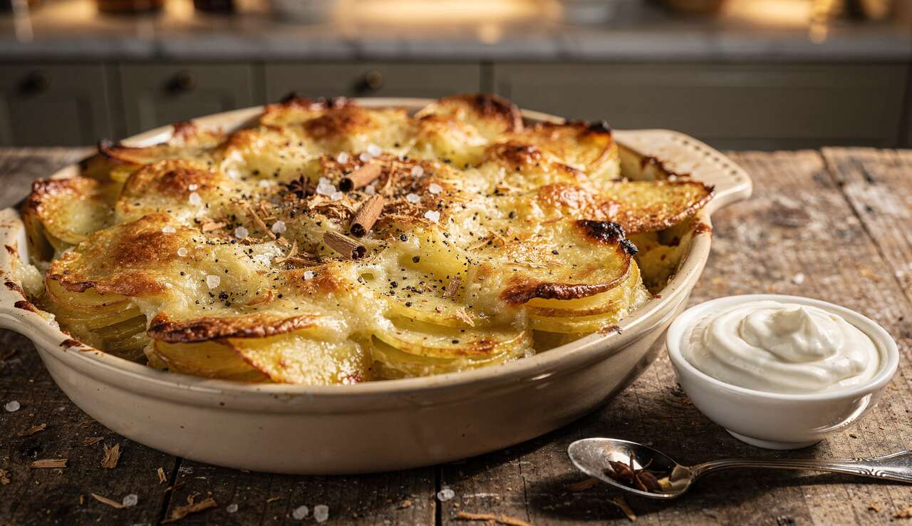 Délice au four : gratin de pommes de terre et fourme de Montbrison