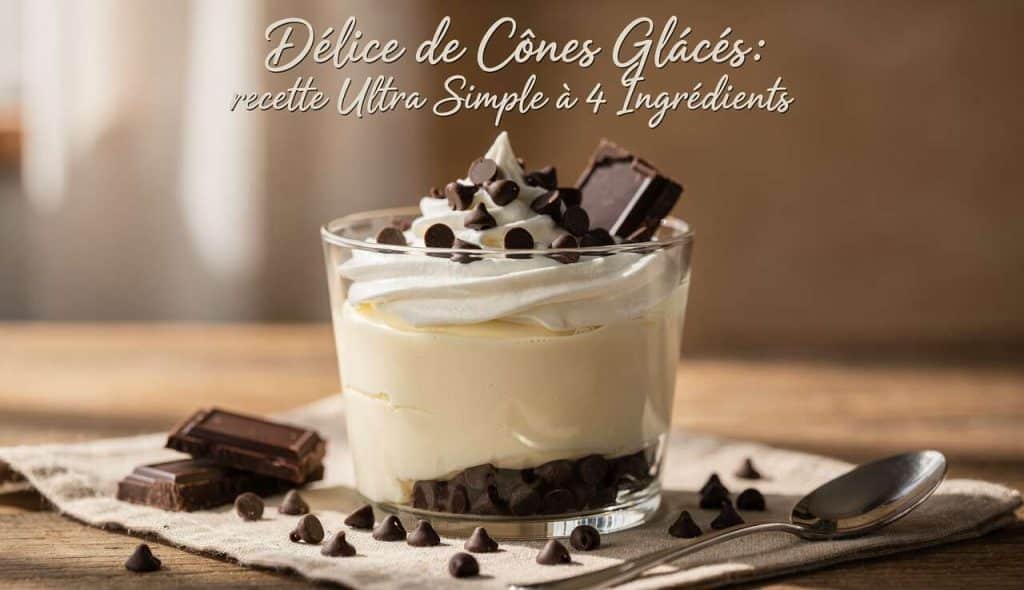 Délice de Cônes Glacés: recette Ultra Simple à 4 Ingrédients
