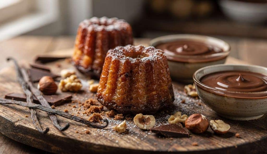 Canelés au praliné noisette et chocolat : délice irrésistible