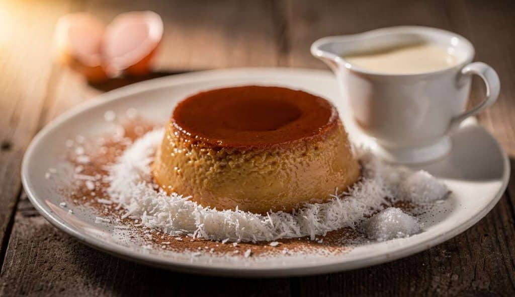 Délice exotique : flan antillais coco à savourer
