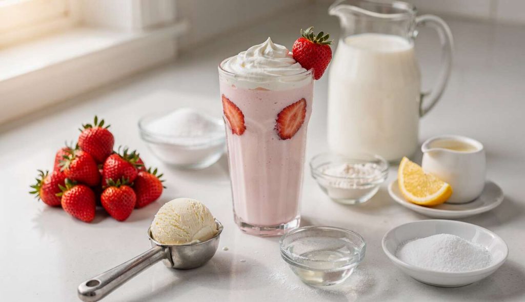 Réussir un Milkshake Fraise Maison : recette Facile