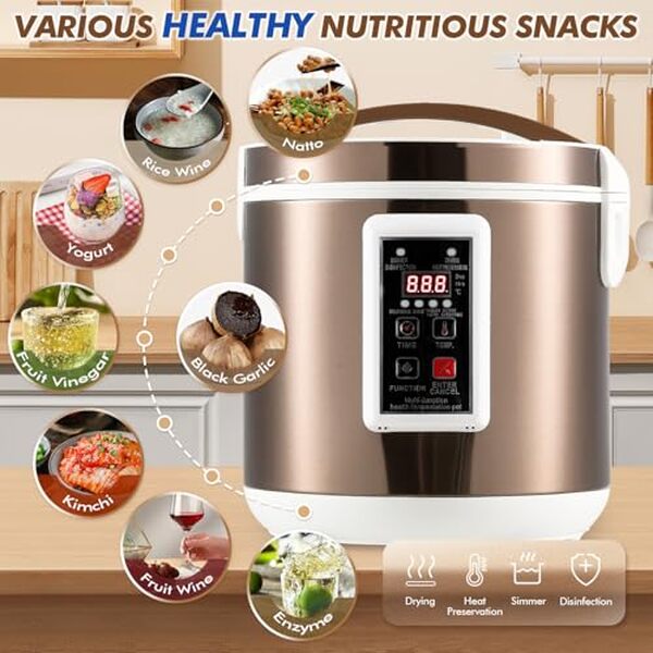 Découvrez comment le fermenteur Moongiantgo 7.5L vous permet de créer de l'ail noir délicieux chez vous, ainsi que d'autres possibilités de fermentation. Une expérience culinaire à ne pas manquer  !