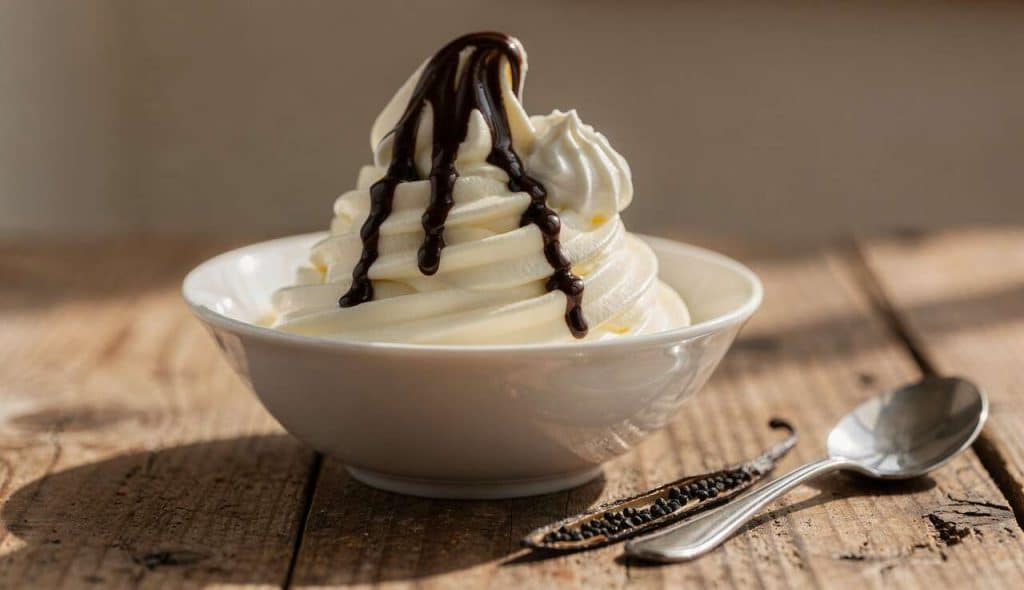 Délice de yaourt glacé vanille : recette économique