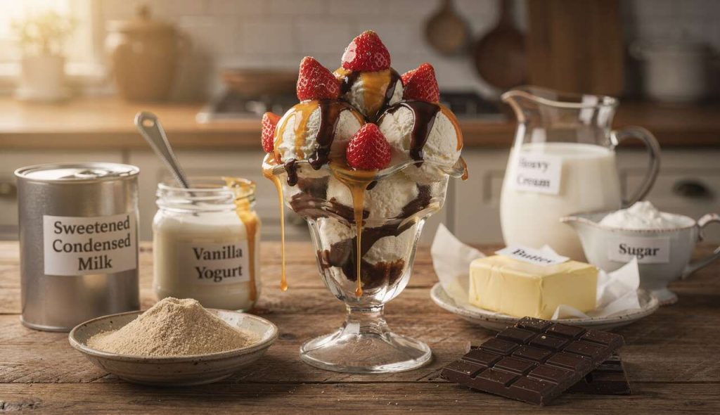 Réalisez vos sundae maison (chocolat, caramel, fraise) comme au fast-food