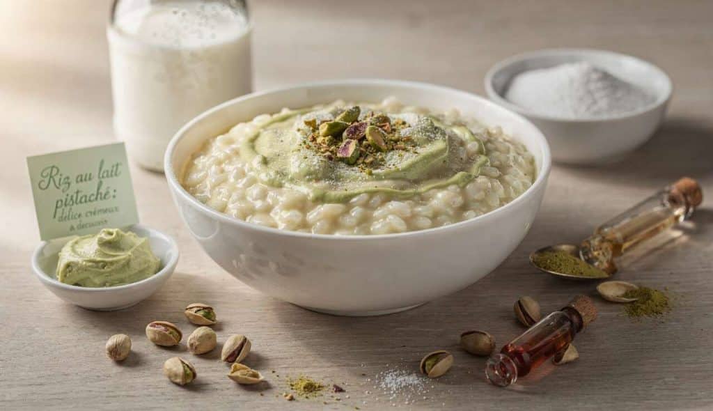 Riz au lait pistaché : délice crémeux à découvrir