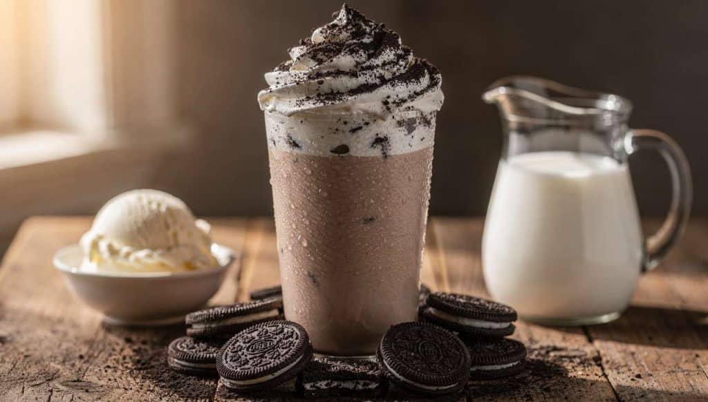 Milkshake gourmand aux biscuits chocolatés : recette express !