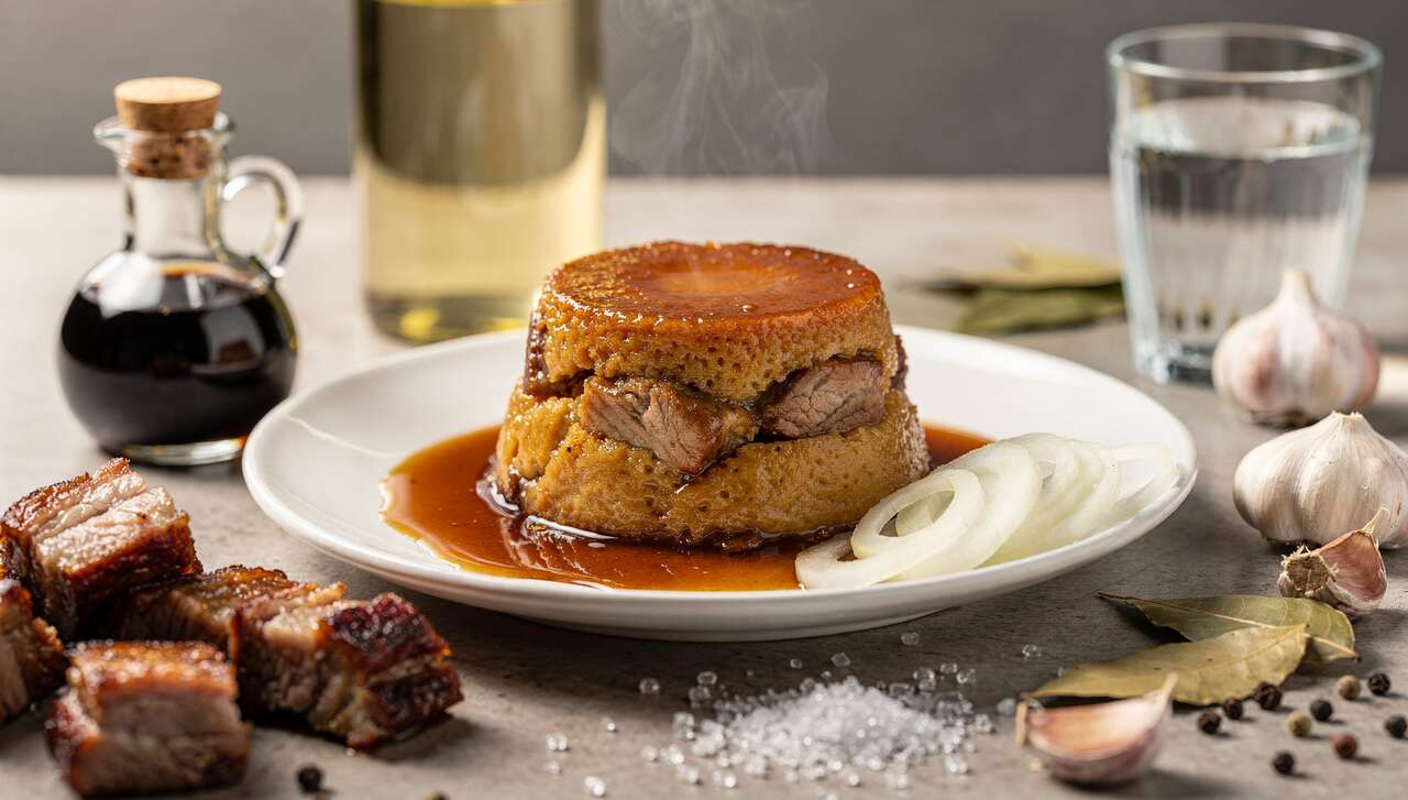 Délicieux flan de porc adobo : recette gourmande