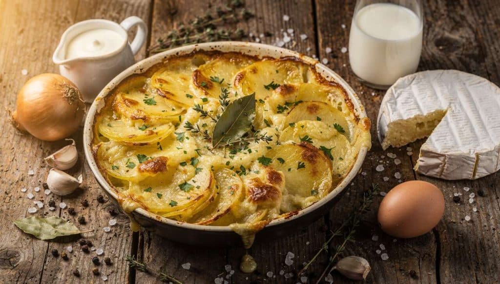 Gratin de pommes de terre à la normande maison