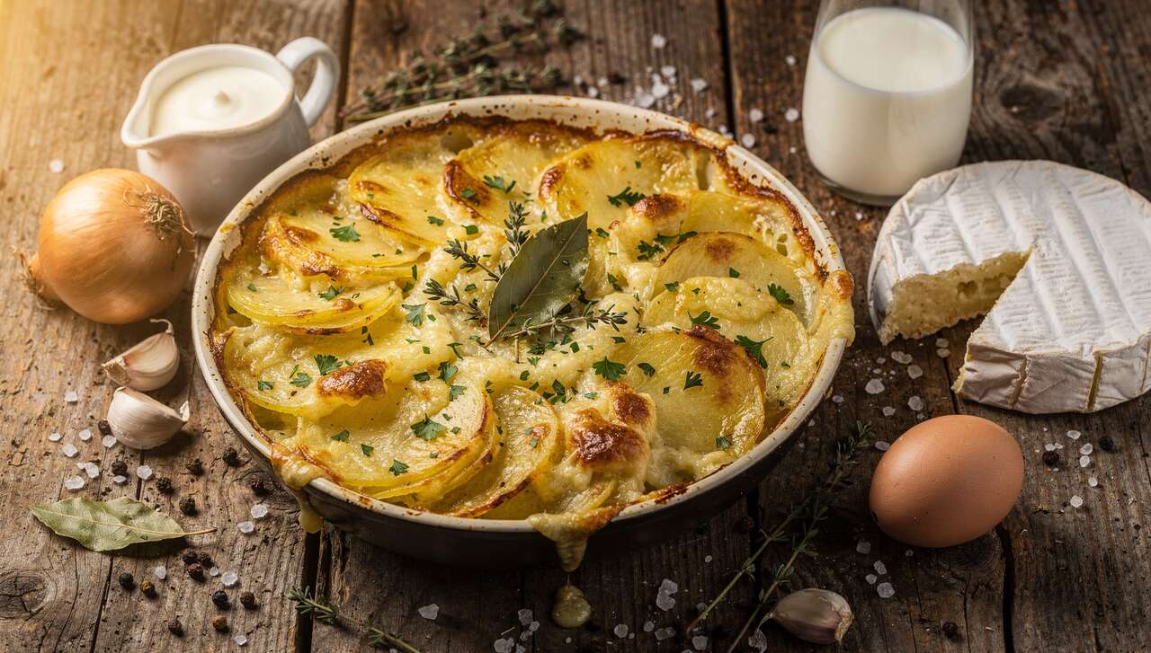 Gratin de pommes de terre à la normande maison