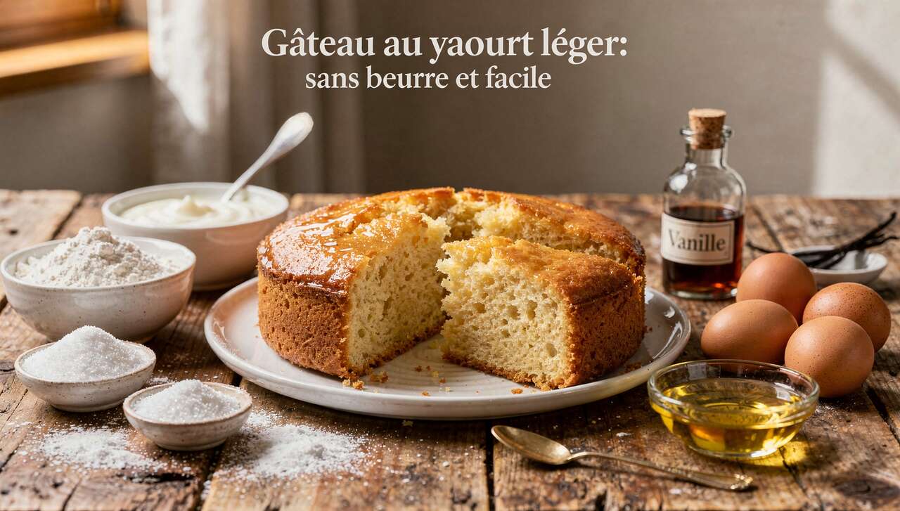 Gâteau au yaourt léger : sans beurre et facile