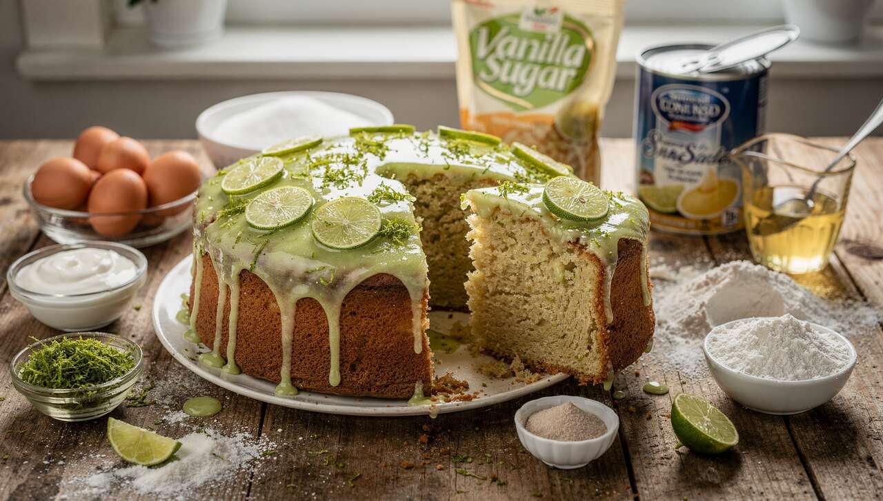 Gâteau yaourt citron vert : moelleux express
