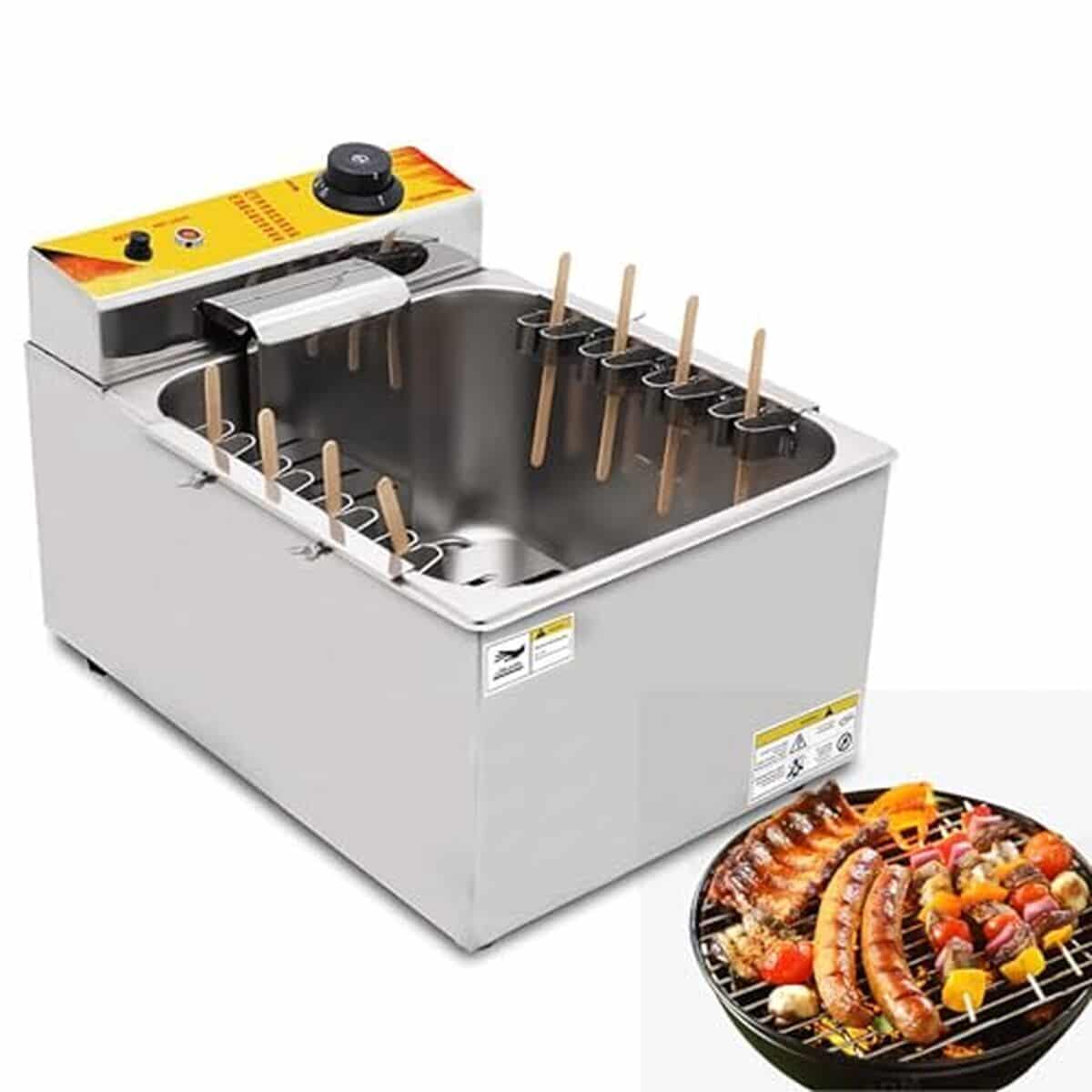 Test de la friteuse électrique Zgsalvation pour hot-dogs au fromage