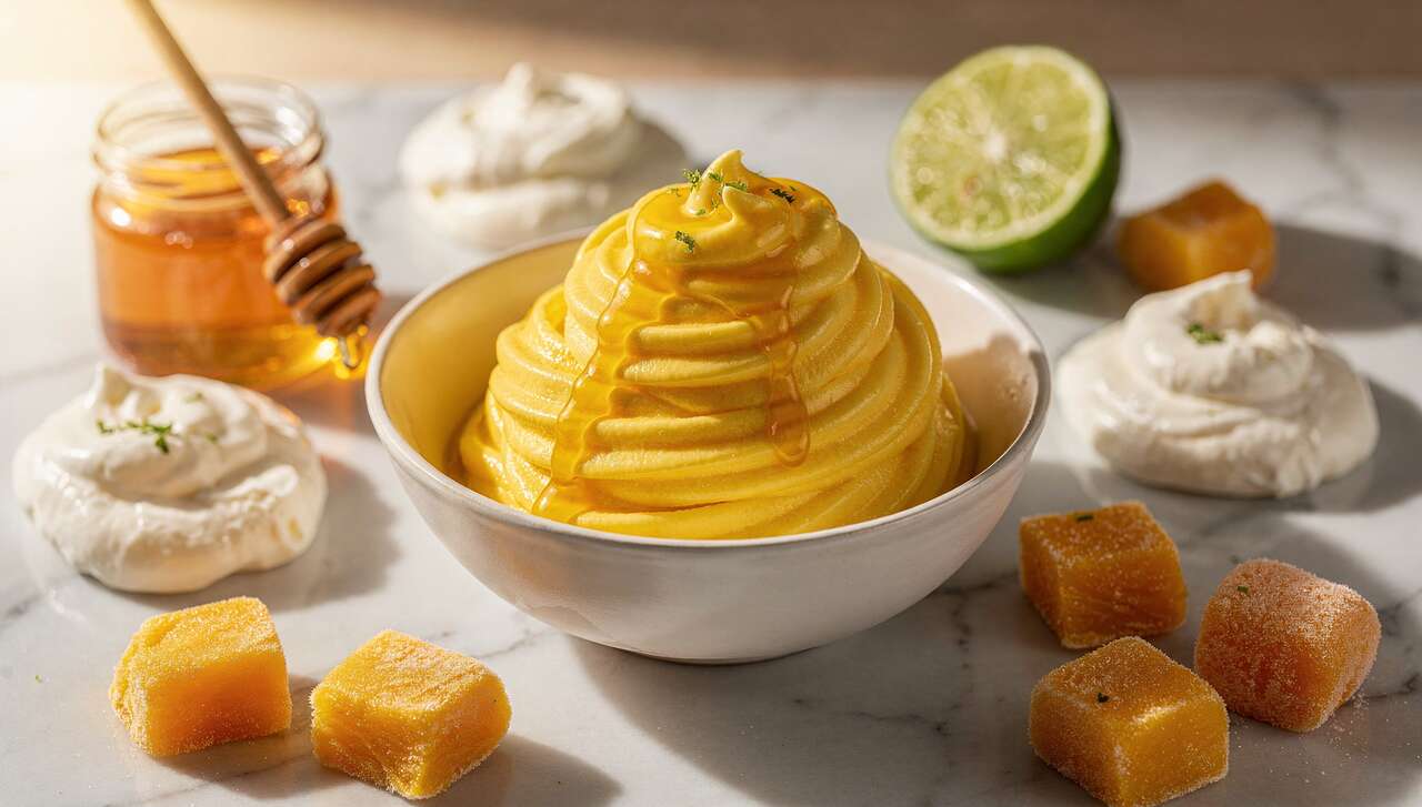 Recette express de glace mangue-mixer