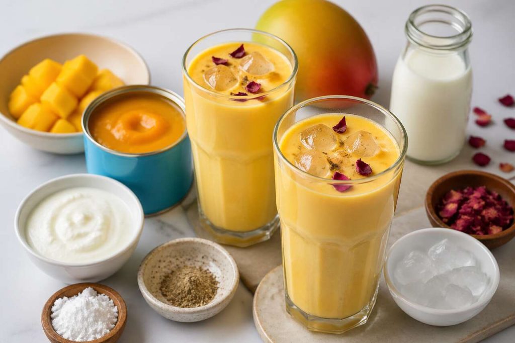 Lassi à la mangue : fraîcheur crémeuse en 5 min