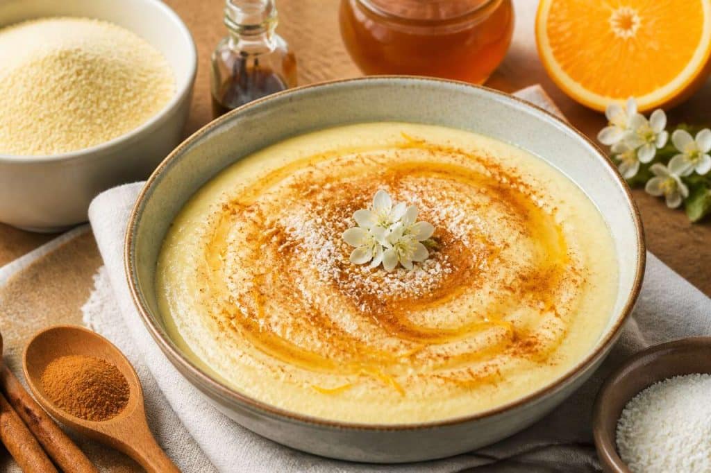 Petit déjeuner gourmand sans farine : la recette à la semoule et au lait